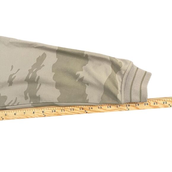 Billabong Jacket Zip Up Tan Camo Stand Up Collar Logo Men's M Pockets Sweater - Picture 13 of 13